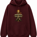 mahroon Unisex Oversized Hoodie