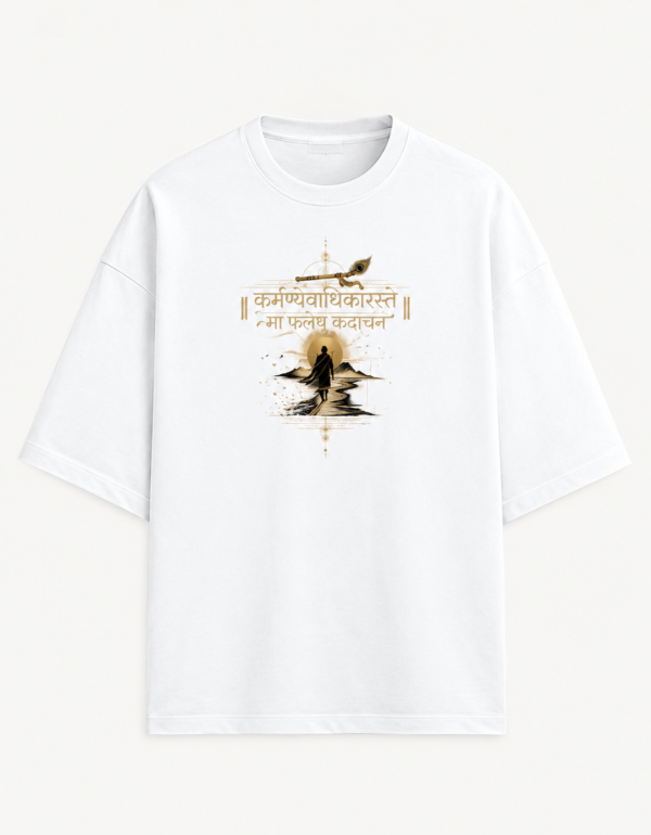 white Unisex Terry Oversized Tee
